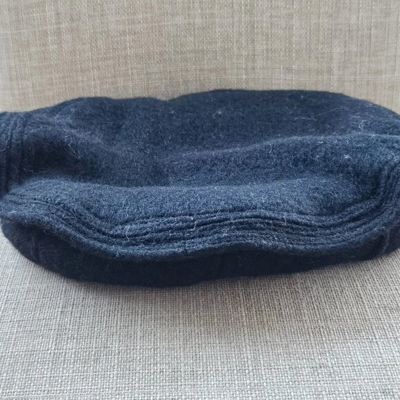 Black Hat Round Cultural Tradition Chitral Hat Cap Wool Topi One Size Fit Most - Picture 5 of 8